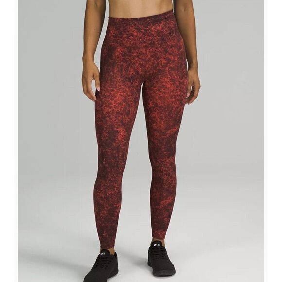 Lululemon Wunder Train High-Rise Tight 28" Red  / size 0 - Picture 1 of 6
